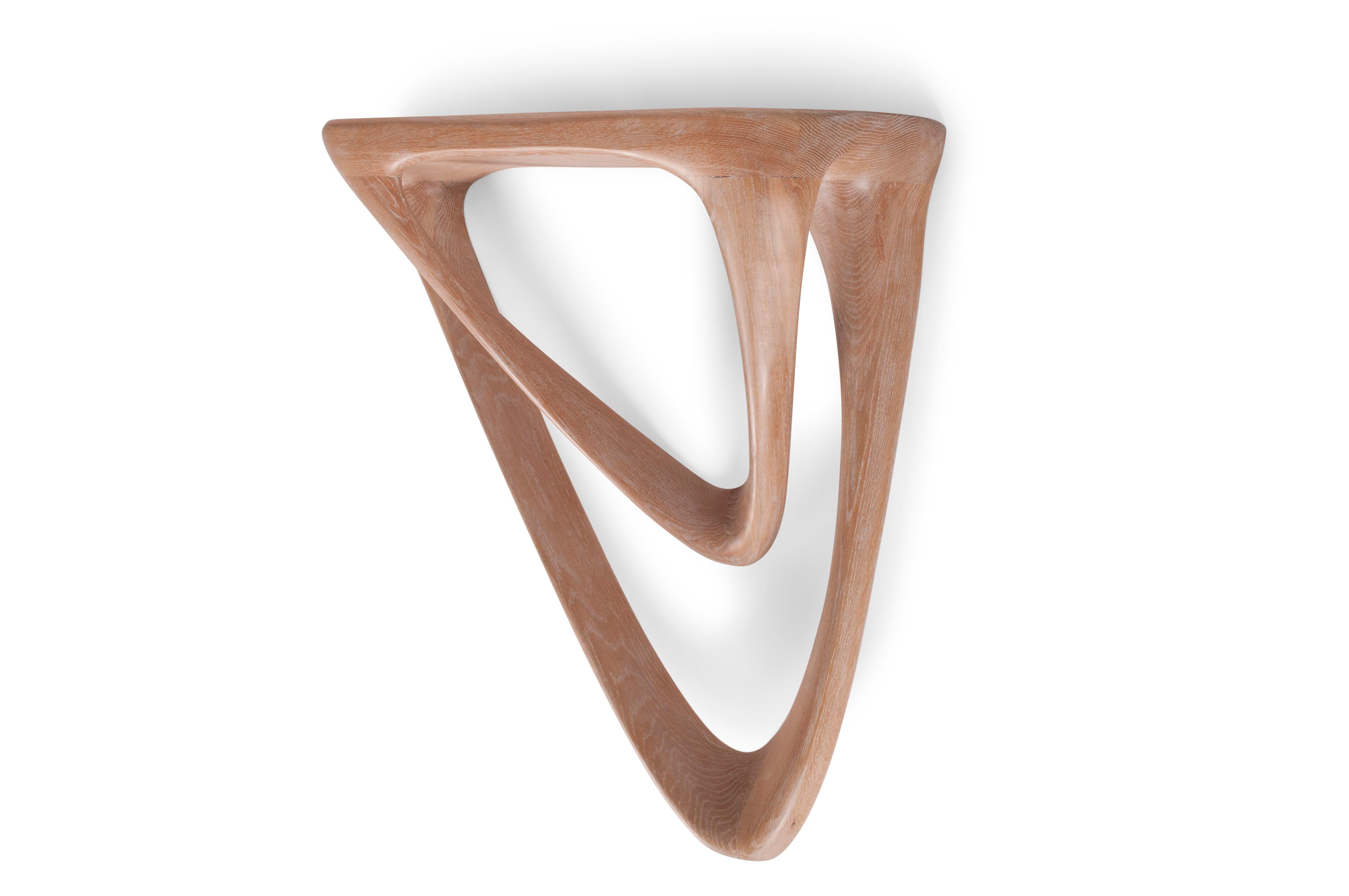 Aras Console table White Oak, Stained, Wall Mounted by Amorph In New Condition For Sale In Los Angeles, CA