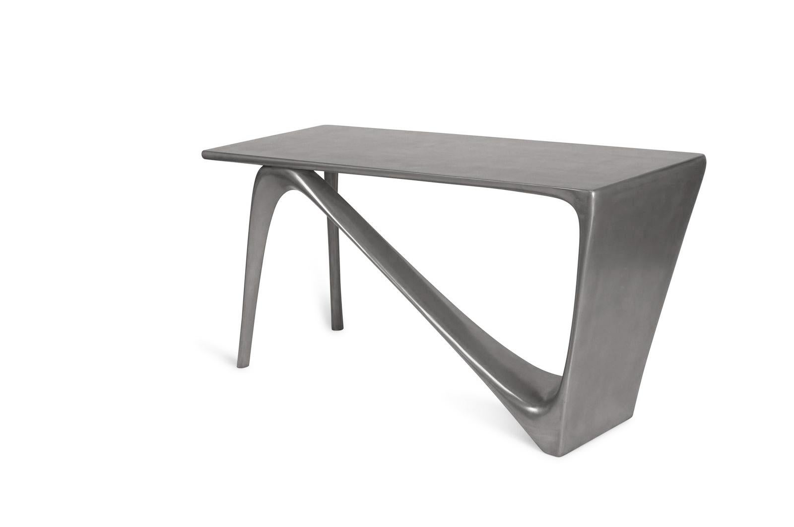 American Amorph Astra Desk in Stainless steel lacquer finish 