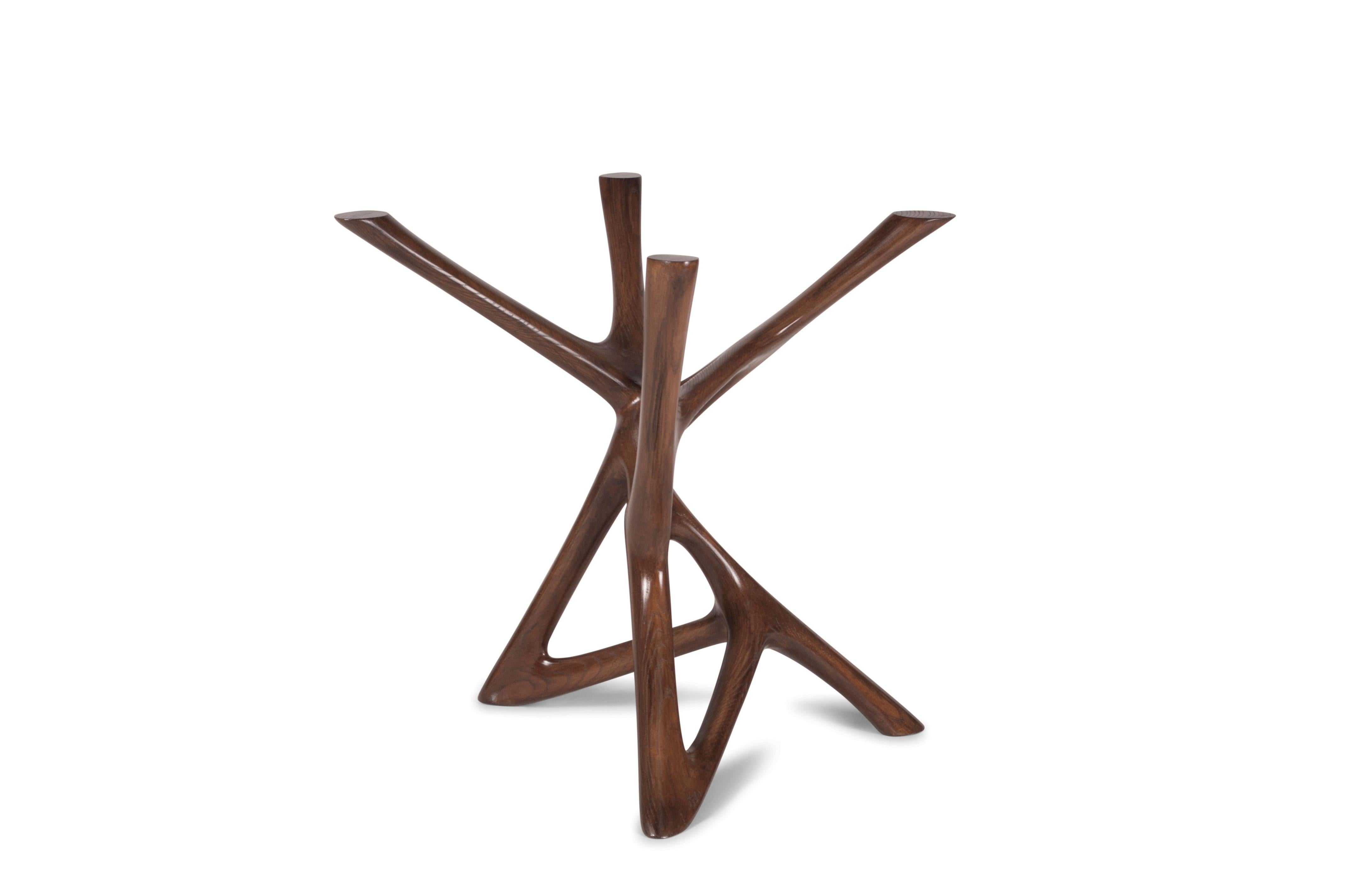 Tavolo da centro/sala da pranzo Amorph Ava, finitura oro, Wood 6