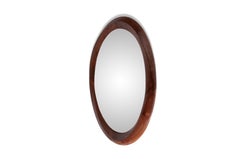 Amorph Contemporary Chiara Mirror Solid Walnut Wood Natural Stain