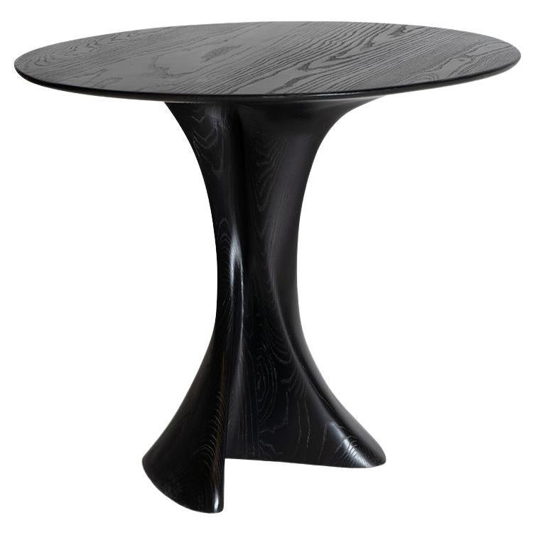 Table de salle à manger Amorph Dervish teinture ébène en bois de frêne en vente