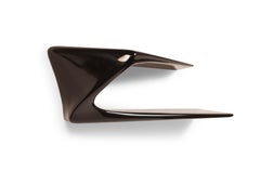 Amorph Flux modern shelf Black Lacquer Wall Mounted