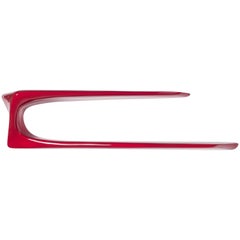 Amorph Flux bookcase, shelves, Lacquered Red Facing Left and Right