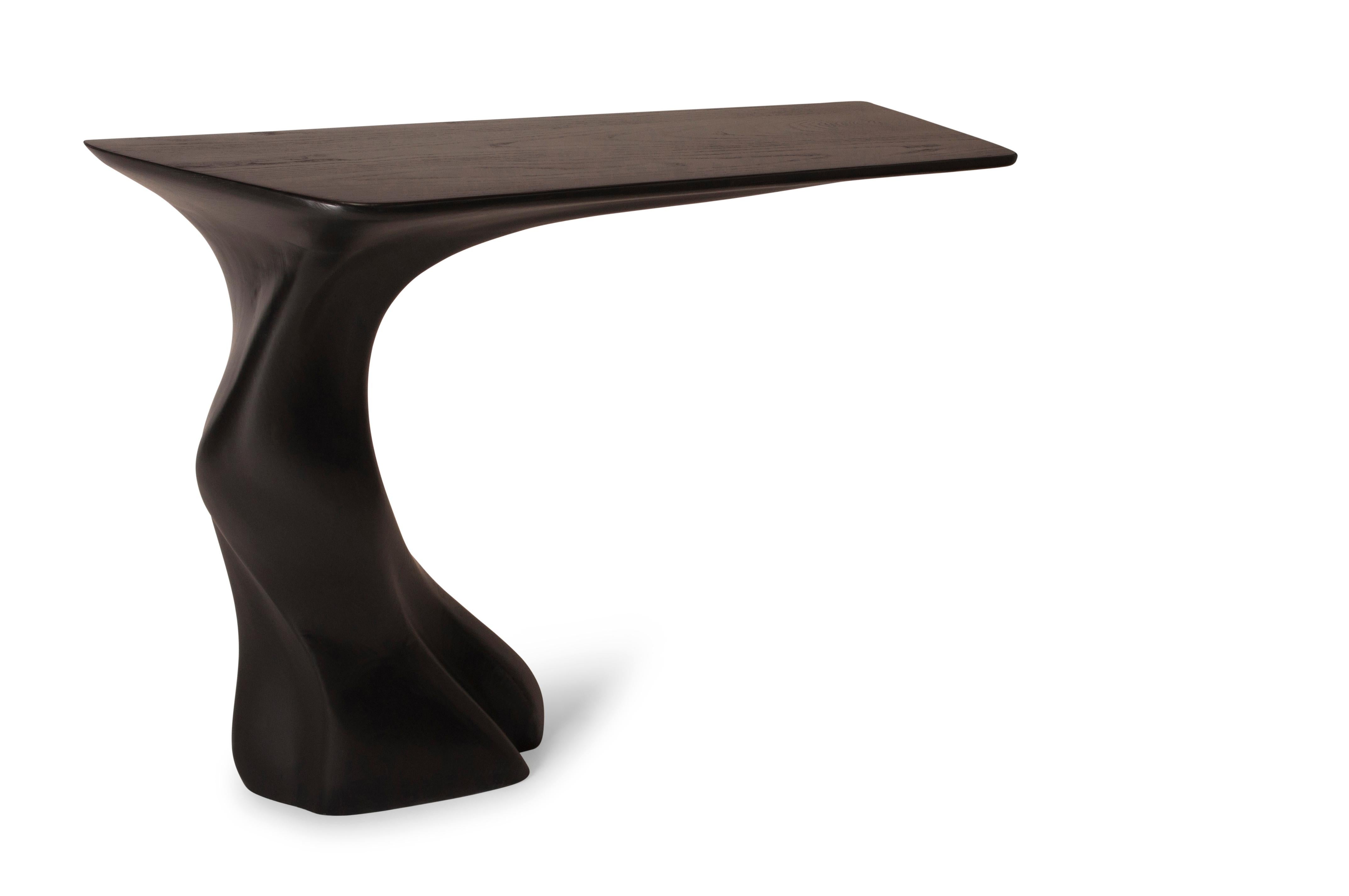 Amorph Frolic Console, Ebony Stained, Wall-Mounted, Facing Right In New Condition For Sale In Los Angeles, CA