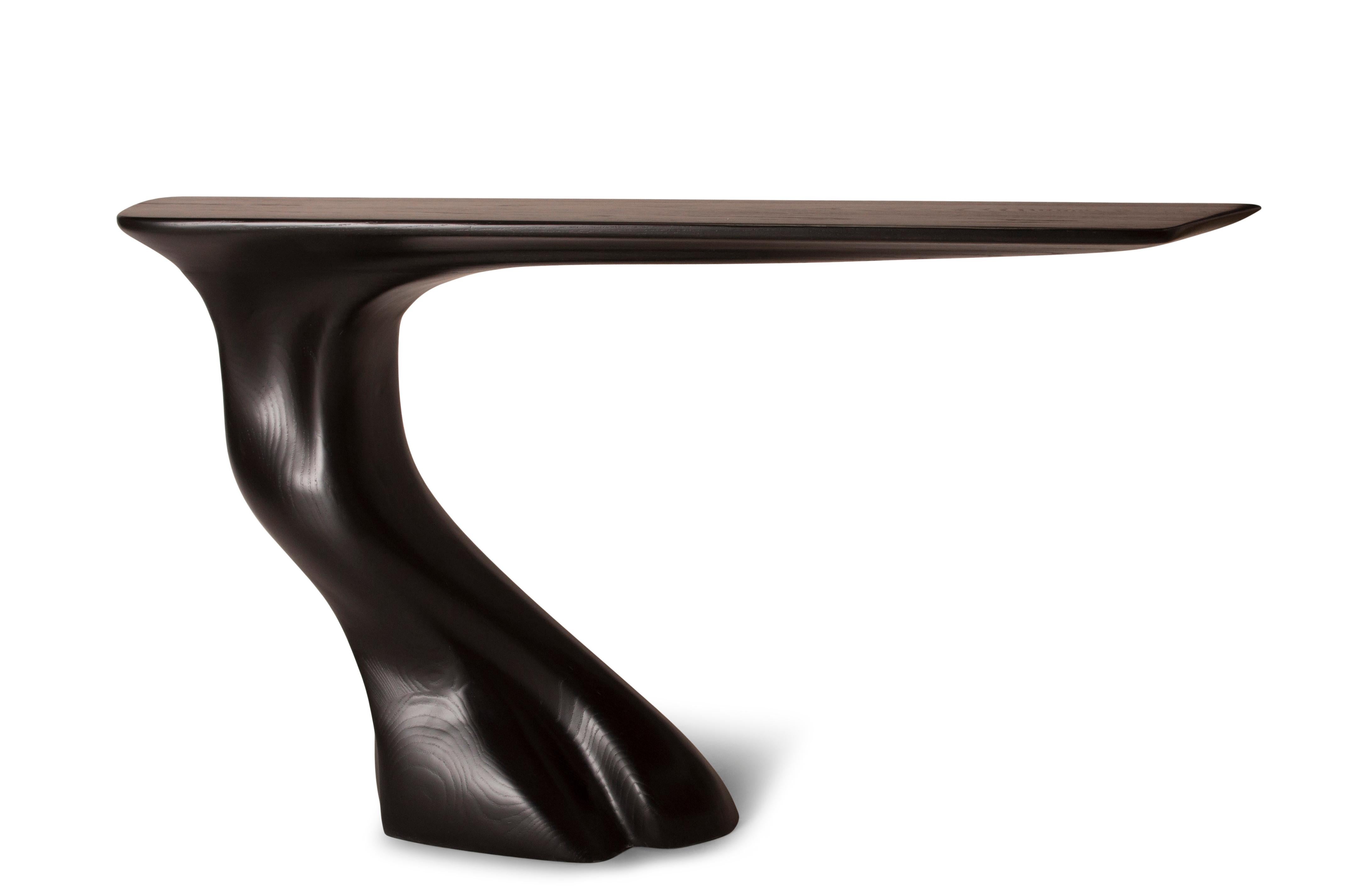 Amorph Frolic Console, Ebony Stained, Wall-Mounted, Facing Right For Sale 1