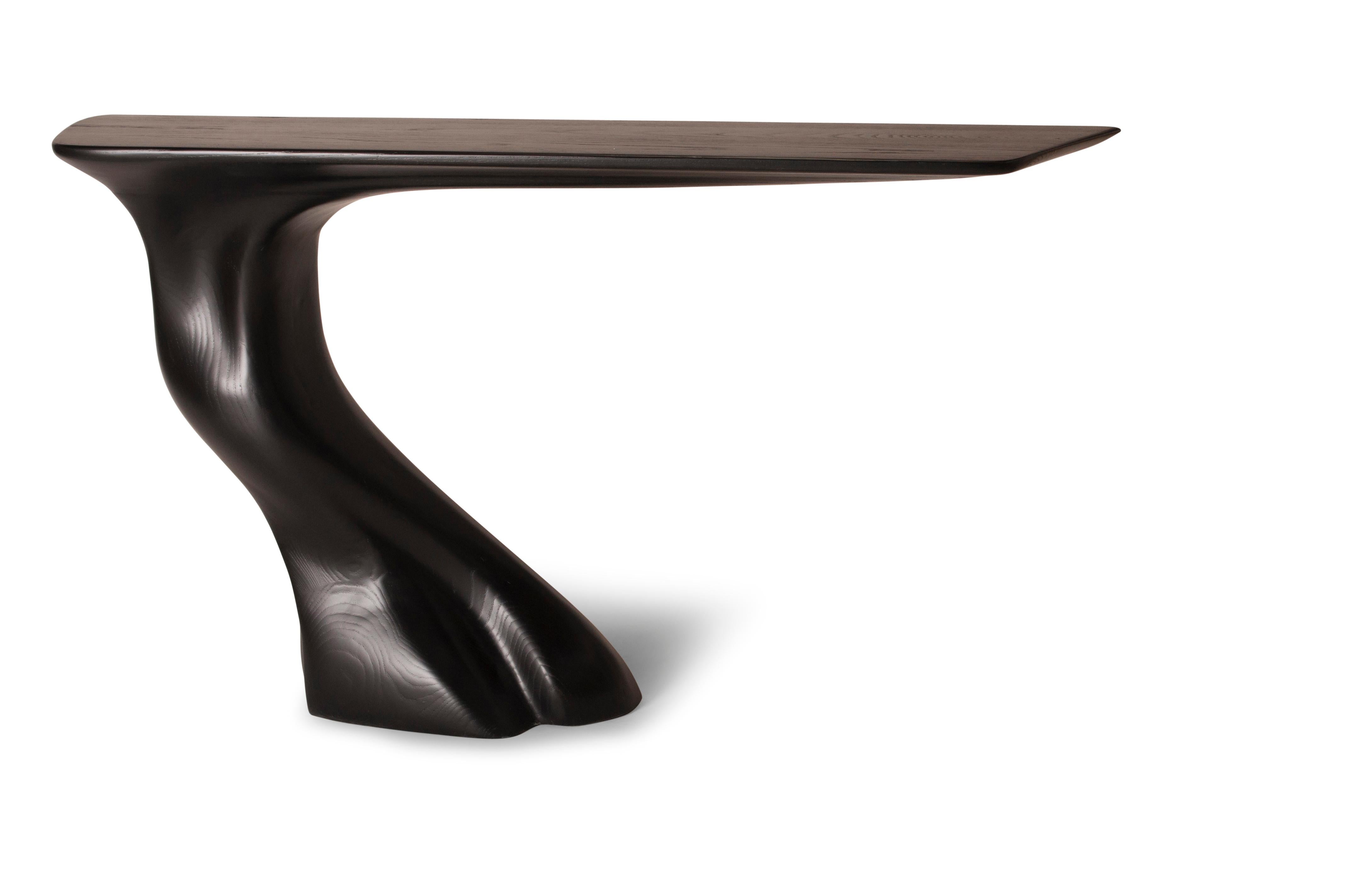 Amorph Frolic Console, Ebony Stained, Wall-Mounted, Facing Right For Sale 2