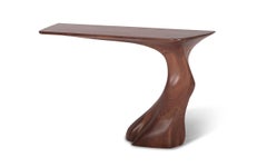 Amorph Frolic Modern Wall Mounted Console Natural Stain on Walnut Facing Right