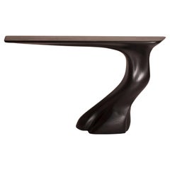 Consolle da parete Frolic tinta ebano su legno di frassino, lato sinistro di Amorph