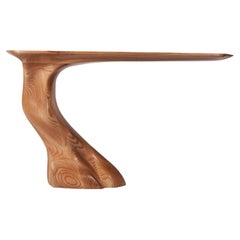Frolic wall mounted console table, Honey stain, Ash wood by Amorph