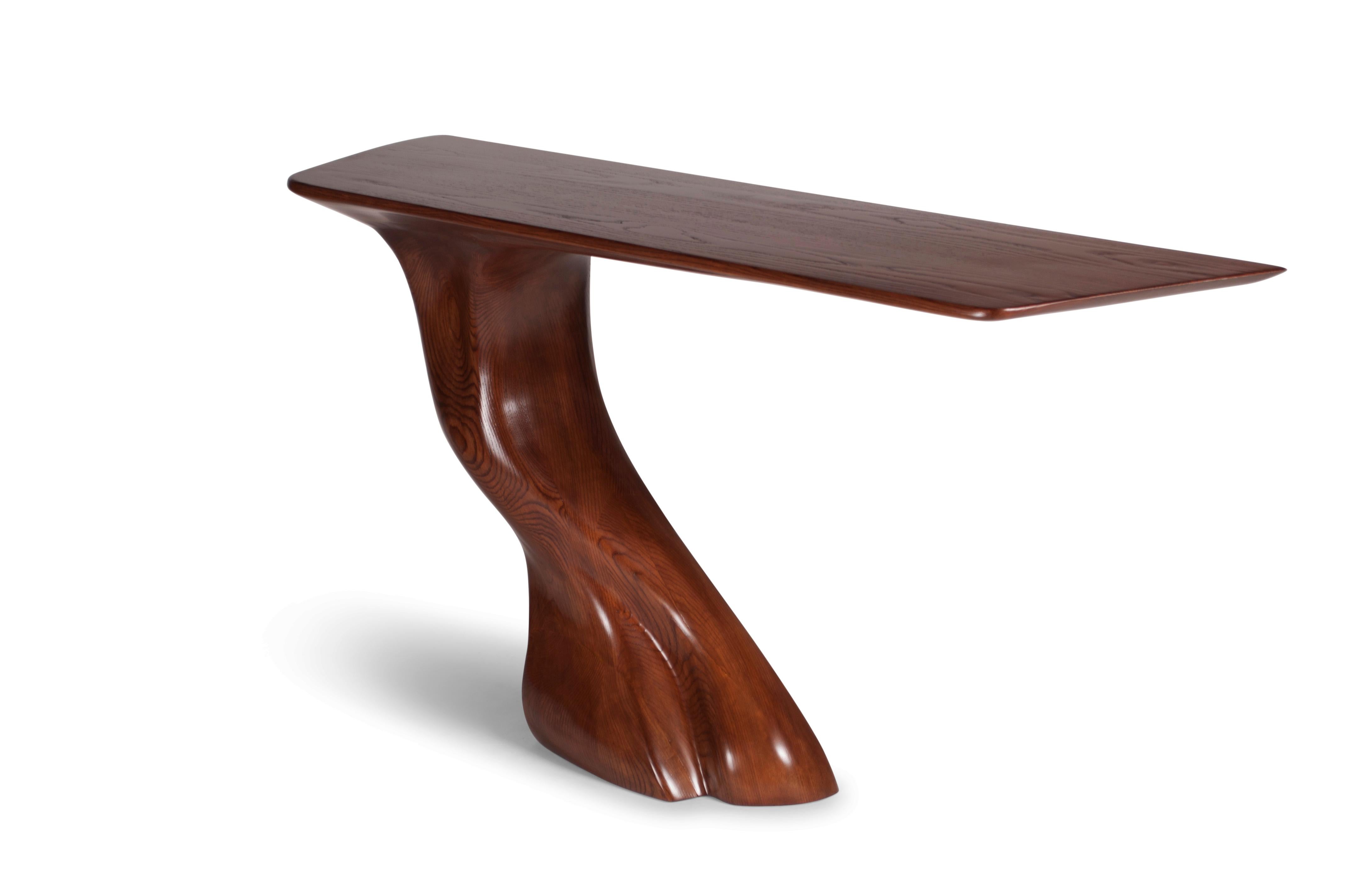 American Frolic Console Table, Wall Mounted, Walnut stain, Ash wood by Amorph For Sale