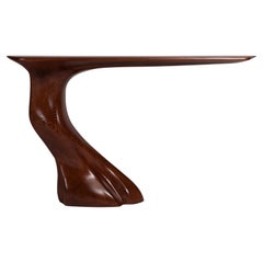 Tavolo consolle Frolic, montaggio a parete, tinta Wood, legno di frassino by Amorph