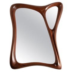 Amorph Jolie Modern Wall Mounted Mirror Walnut Wood with Montana Stain