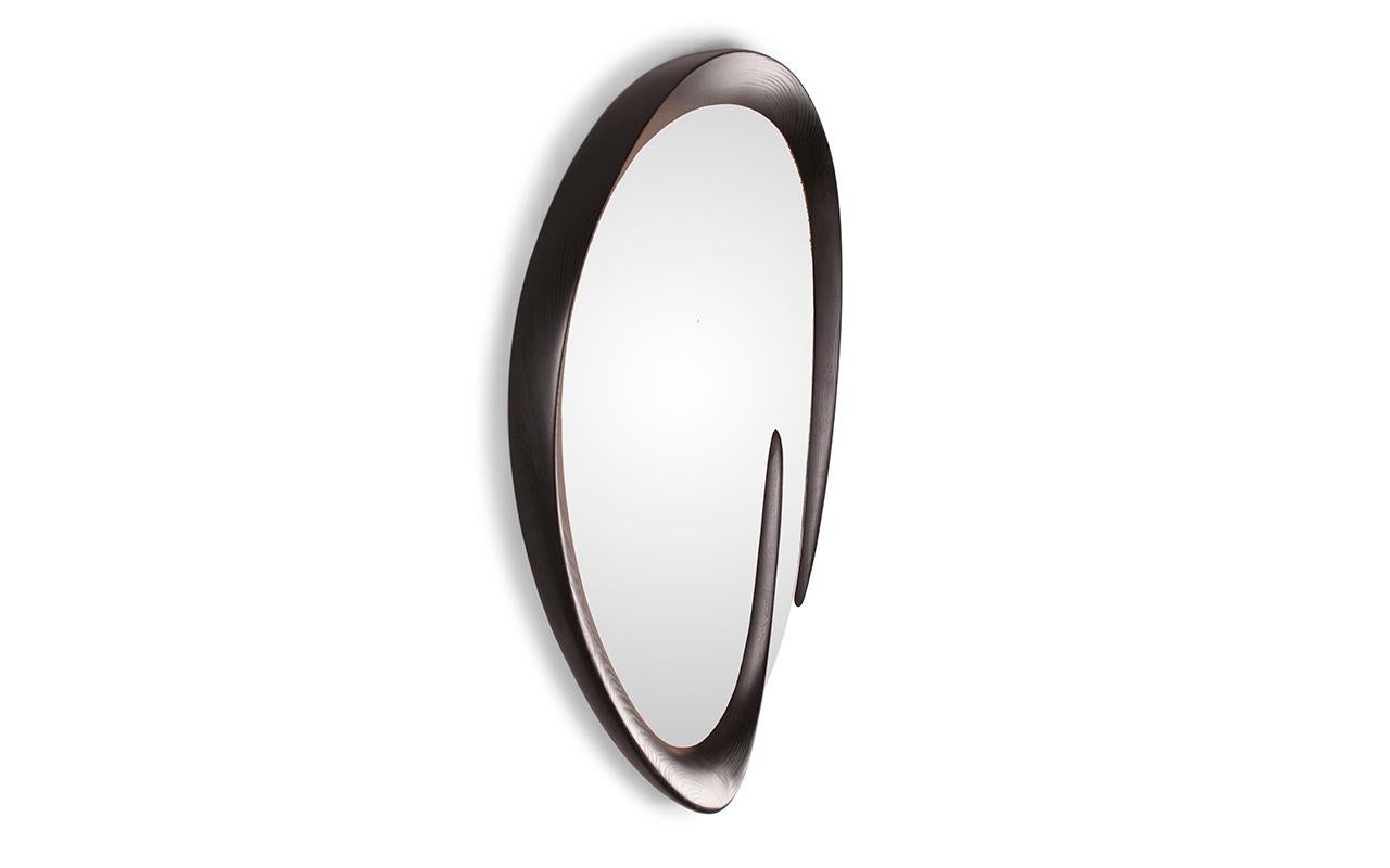 Mia Mirror is wall mounted mirror and comes with Z clip bracket for installation. 
It is available in different finishes and custom sizes. 

About Amorph: Amorph is a design and manufacturing company based in Los Angeles, California. We take