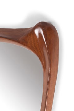 Specchio da parete Narciso, tinta Wood, legno di frassino di Amorph