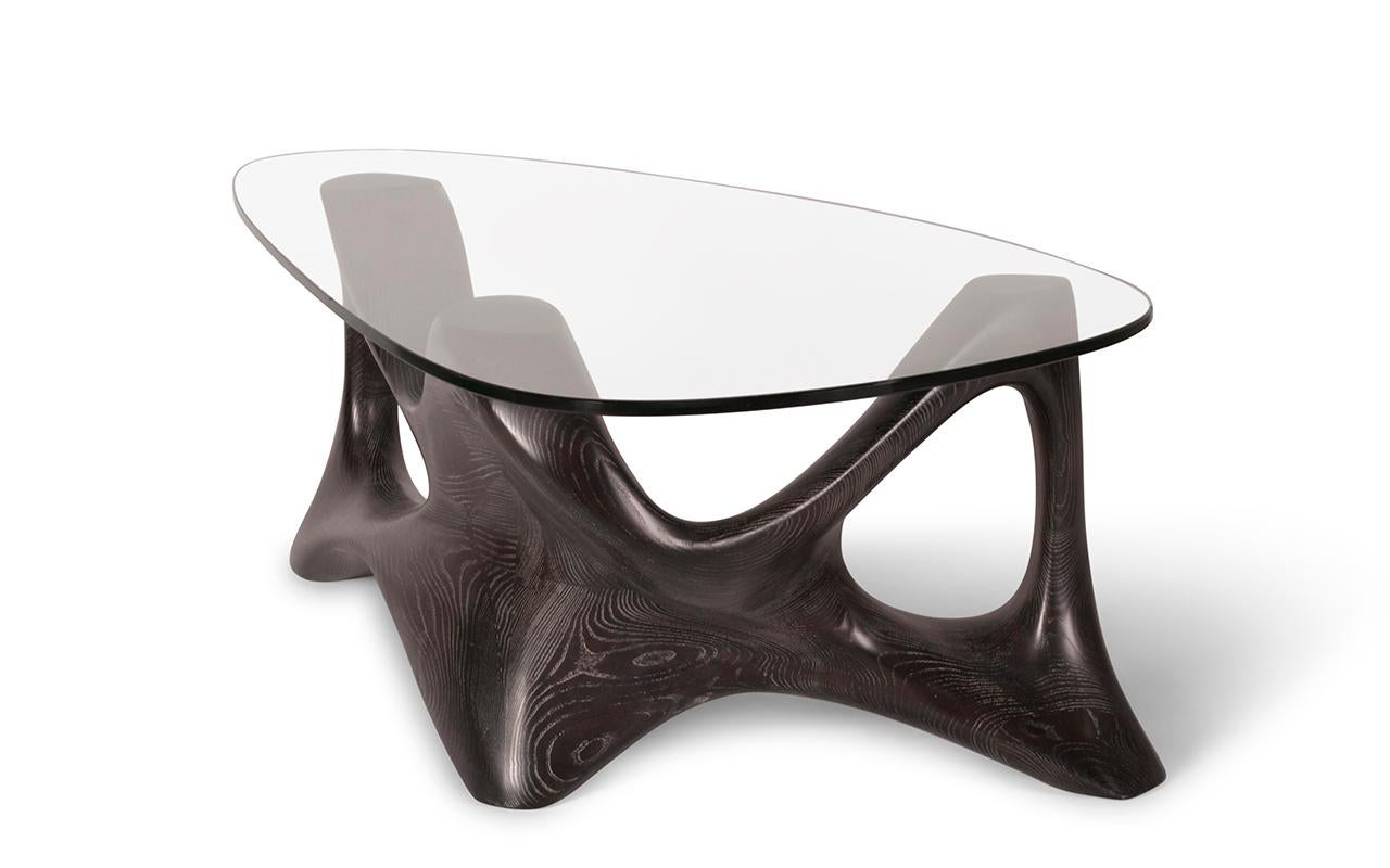 American Amorph Nyx Contemporary coffee Table in Ebony Ceruse Stain   For Sale