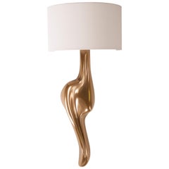 Amorph Oralee Sconces, Gold Finish with Ivory Sink Shade