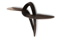 Amorph Orchid Modern Wall Mounted Console Table in Desert Night on Ash wood