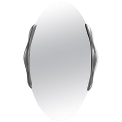Amorph Ovate Mirror in Stainless Steel Finish