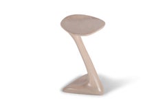 Amorph Palm Side Table, Solid Walnut Wood, Snow Stain
