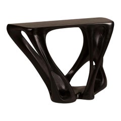 Amorph Petra console table in Ebony stain on Ash wood 