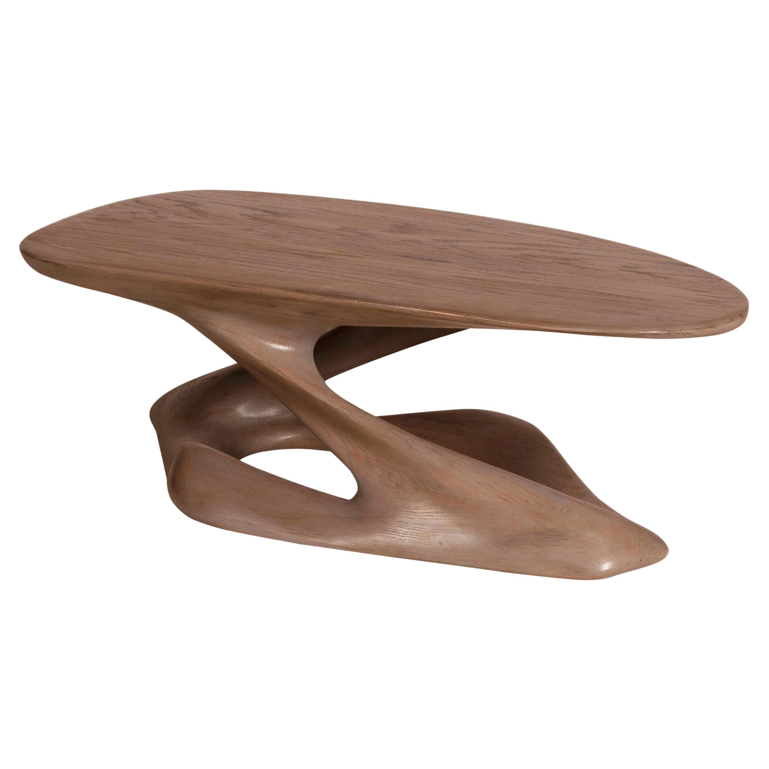 Amorph Plie Coffee Table Solid Oak Wood in Gray Oak Finish