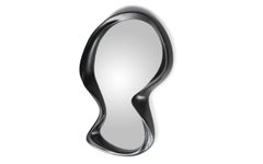 Rose wall Mirror in Ebony stain on Ash wood by Amorph