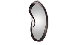 Amorph Swan Mirror in Ebony Stain on Solid Wood Modern Style