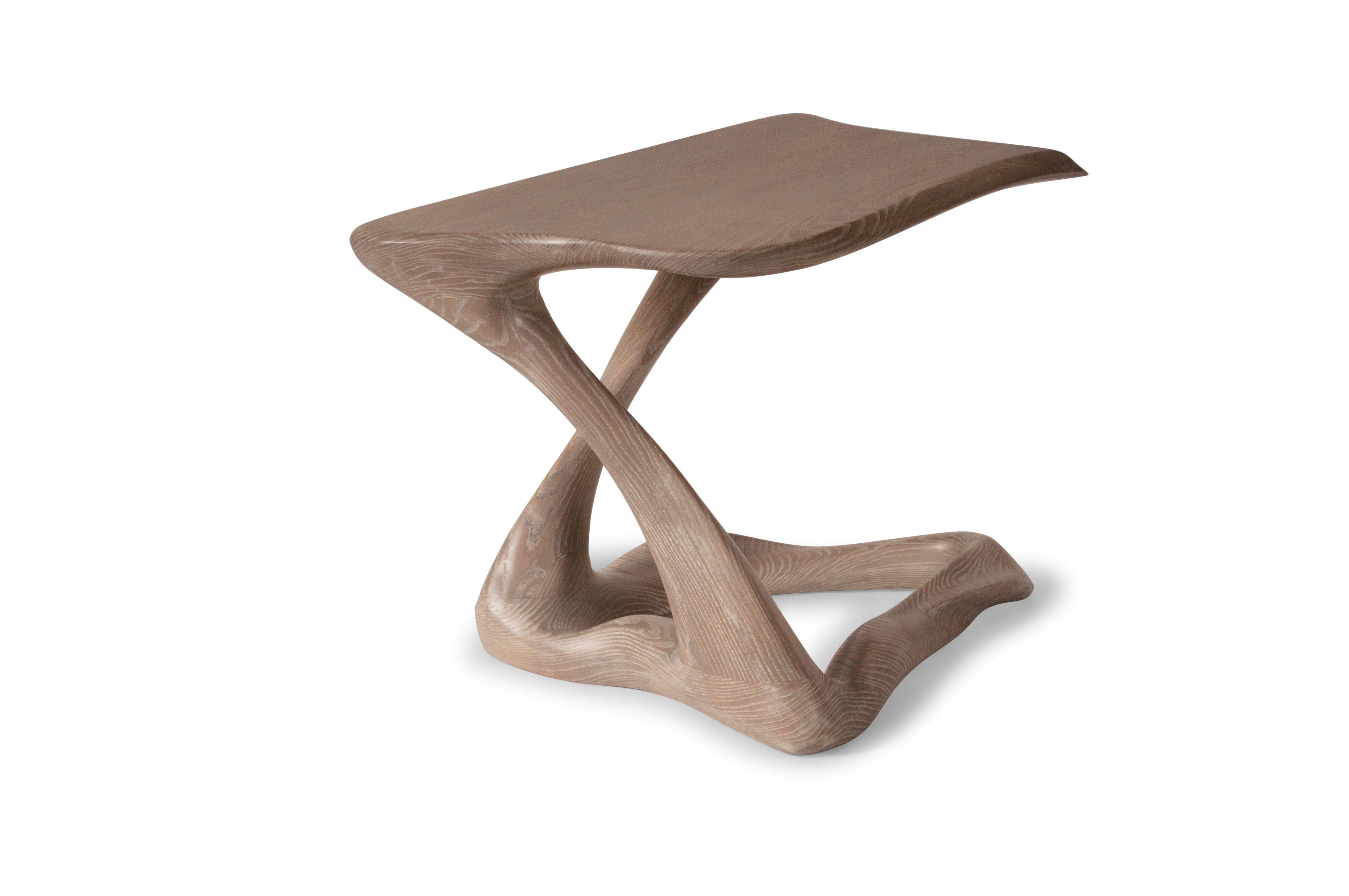 Tryst side table is made from solid ash wood and stained.

About Amorph: 
Amorph is a design and manufacturing company based in Los Angeles, California. We take pride in hand crafted designs connected to technology to create sophisticated, design