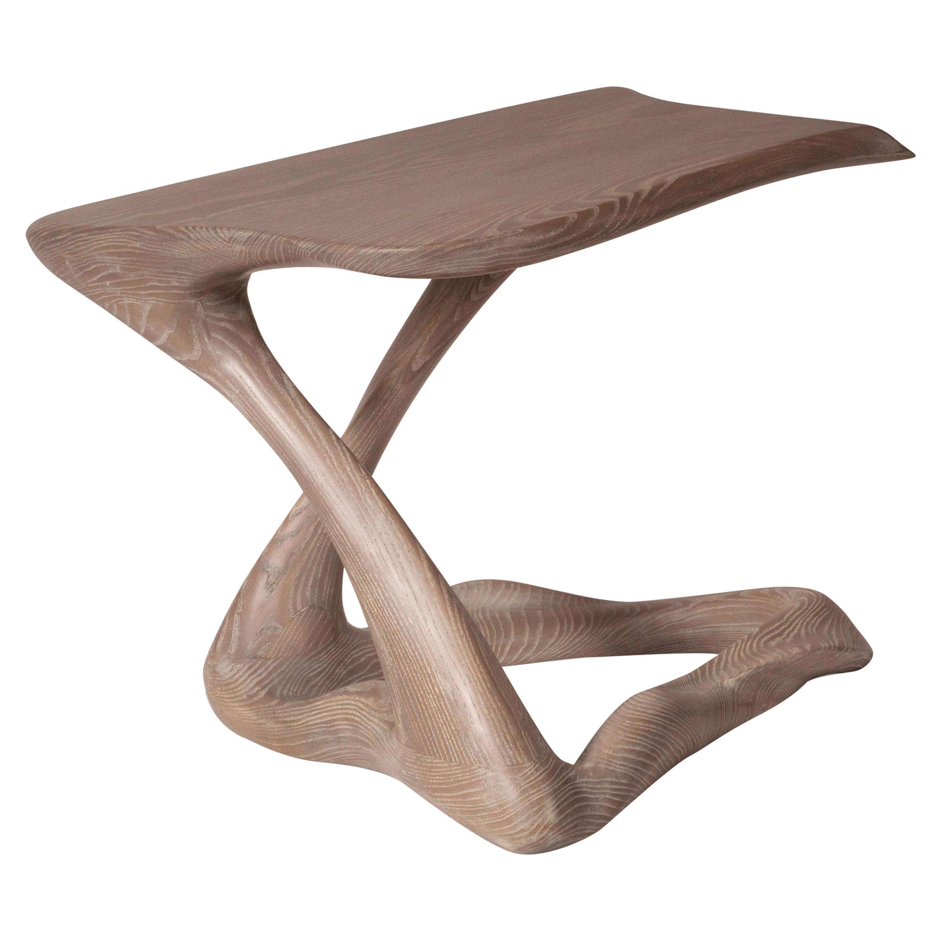 Amorph Tryst Modern Side Table, Amorph Mesa stain on Ash wood  For Sale