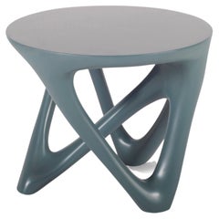 Amorph Ya Modern Side Table in Gray lacquer finish