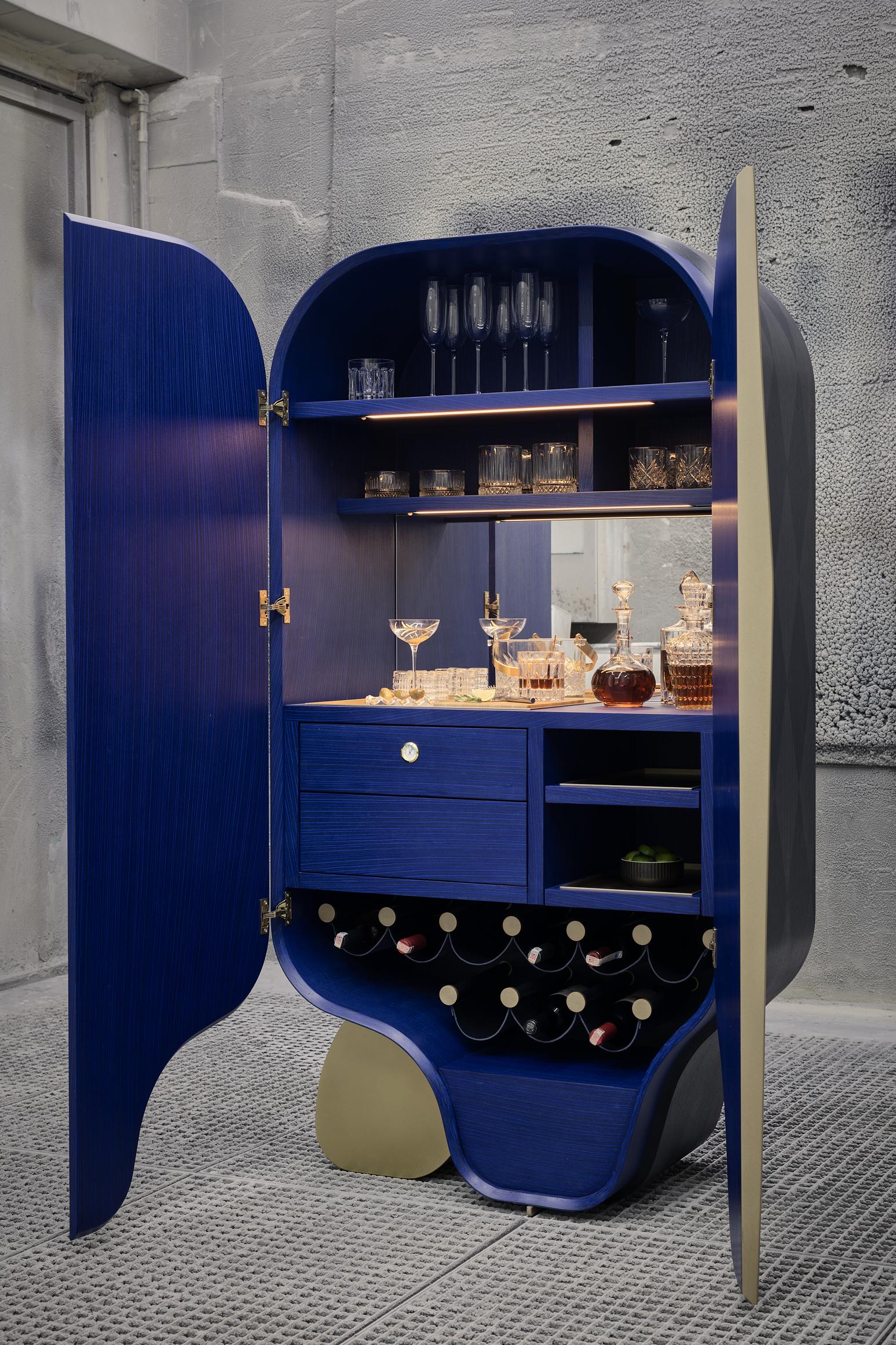 Cabinet 001 is a unique piece of furniture that transcends time and style. Inspired by the concept of time travel, this sculptural cabinet blends design elements from different eras to create a statement piece that stands out in any space. With a
