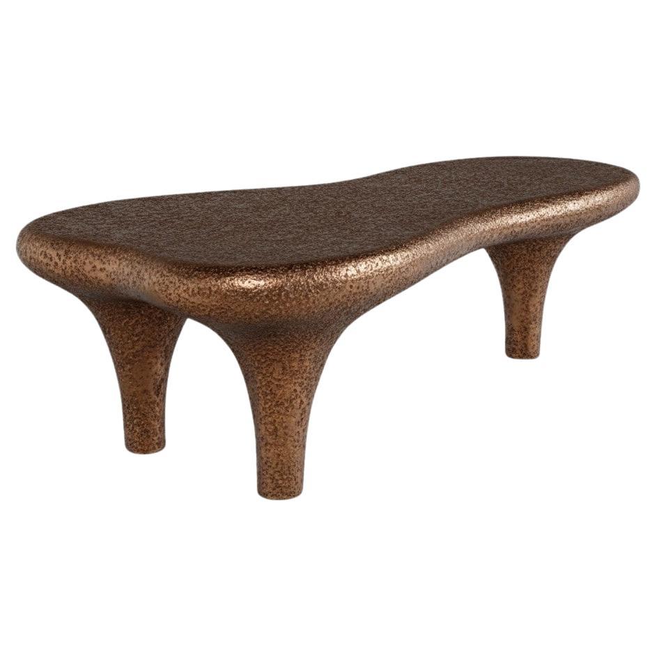 Tavolino da caffè scultoreo Amorphous in bronzo patinato di Sidani Design