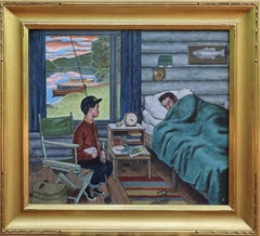 Let's Go Fishing, Original Cover Painting for The Saturday Evening Post