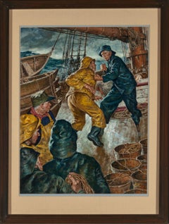 "Northeast Fury", Saturday Evening Post Illustration, April 15, 1950