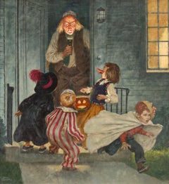 Coiffeuse d'Halloween pour le Saturday Evening Post