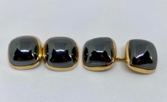Amos Sulka Dress Set in 14 Karat Yellow Gold with Hematites by Larter & Sons