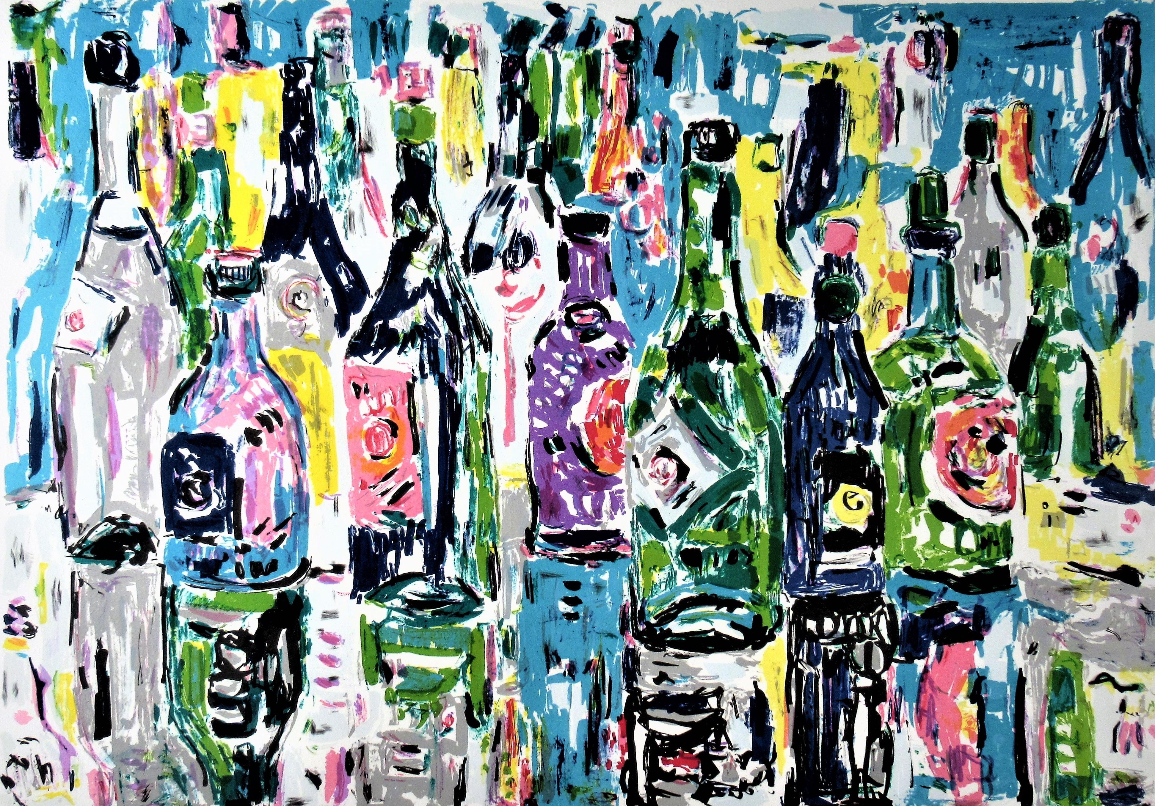 Bottles - Print by Amos Yaskil