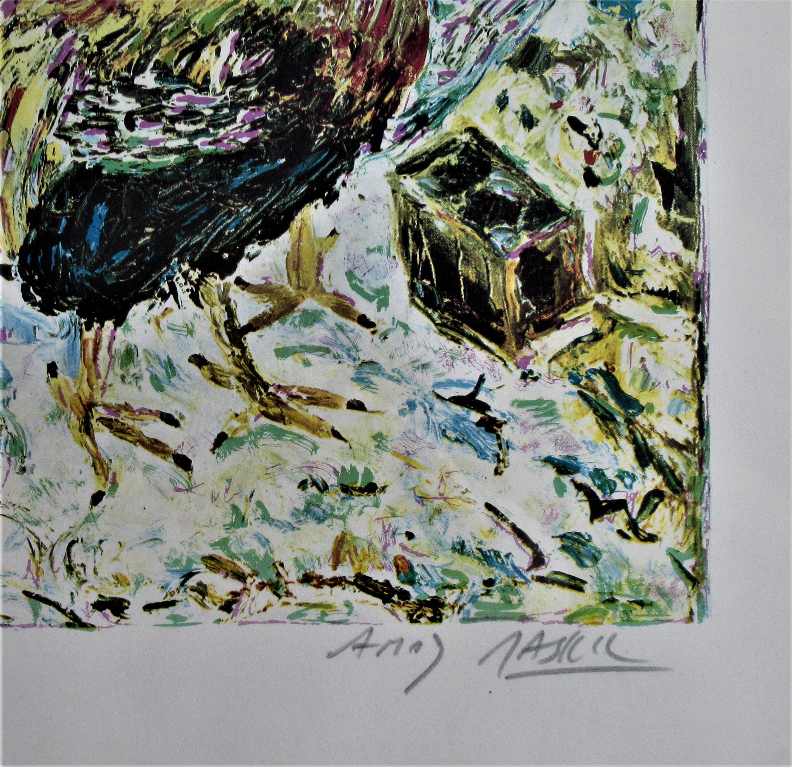 Roosters - Modern Print by Amos Yaskil