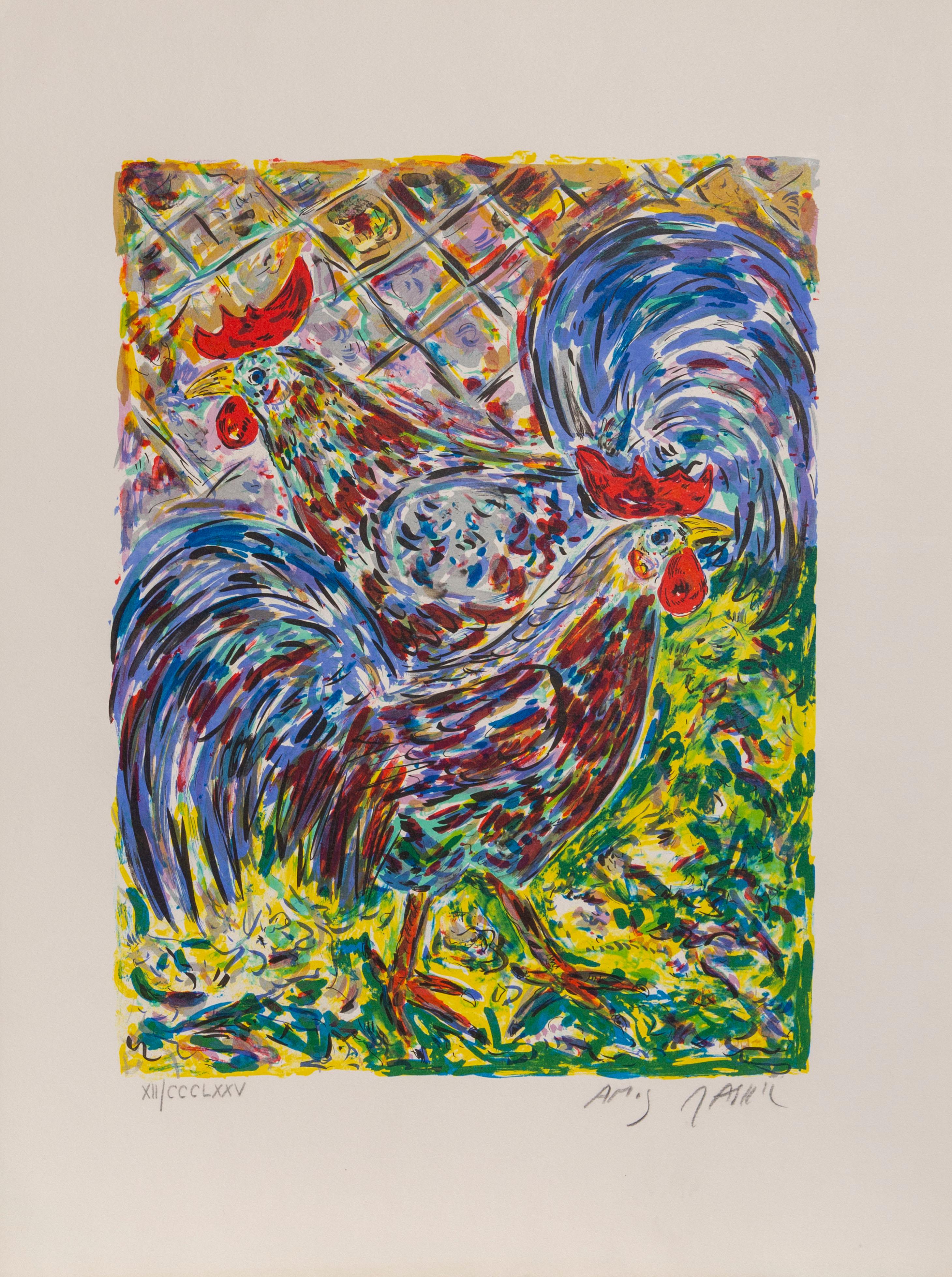 Gallos

Amos Yaskil
Israelí (1935)

Fecha: hacia 1970
Litografía, firmada y numerada a lápiz
Edición de 375
Tamaño de la imagen: 18,5 x 14 pulgadas
Tamaño: 67,31 x 50,8 cm (26,5 x 20 pulg.)