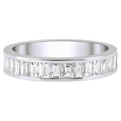 Bracelet demi-éternité en diamant baguette de 1,25ct