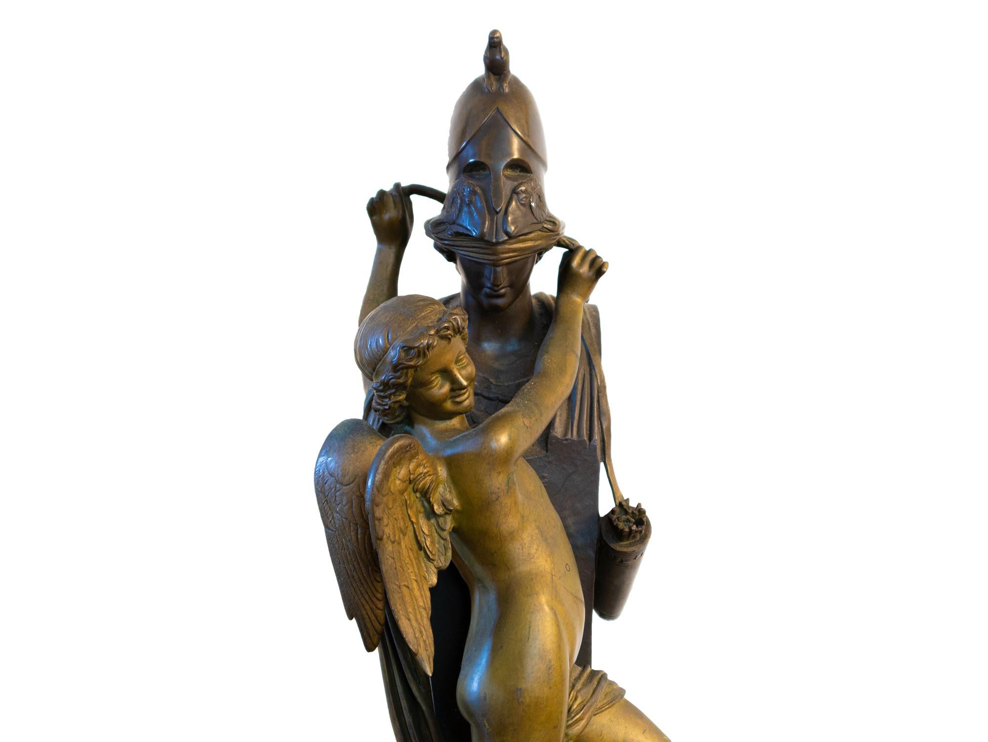 Amour Captif Bronze Statue By Félix Sanzel, 20th Century For Sale 2