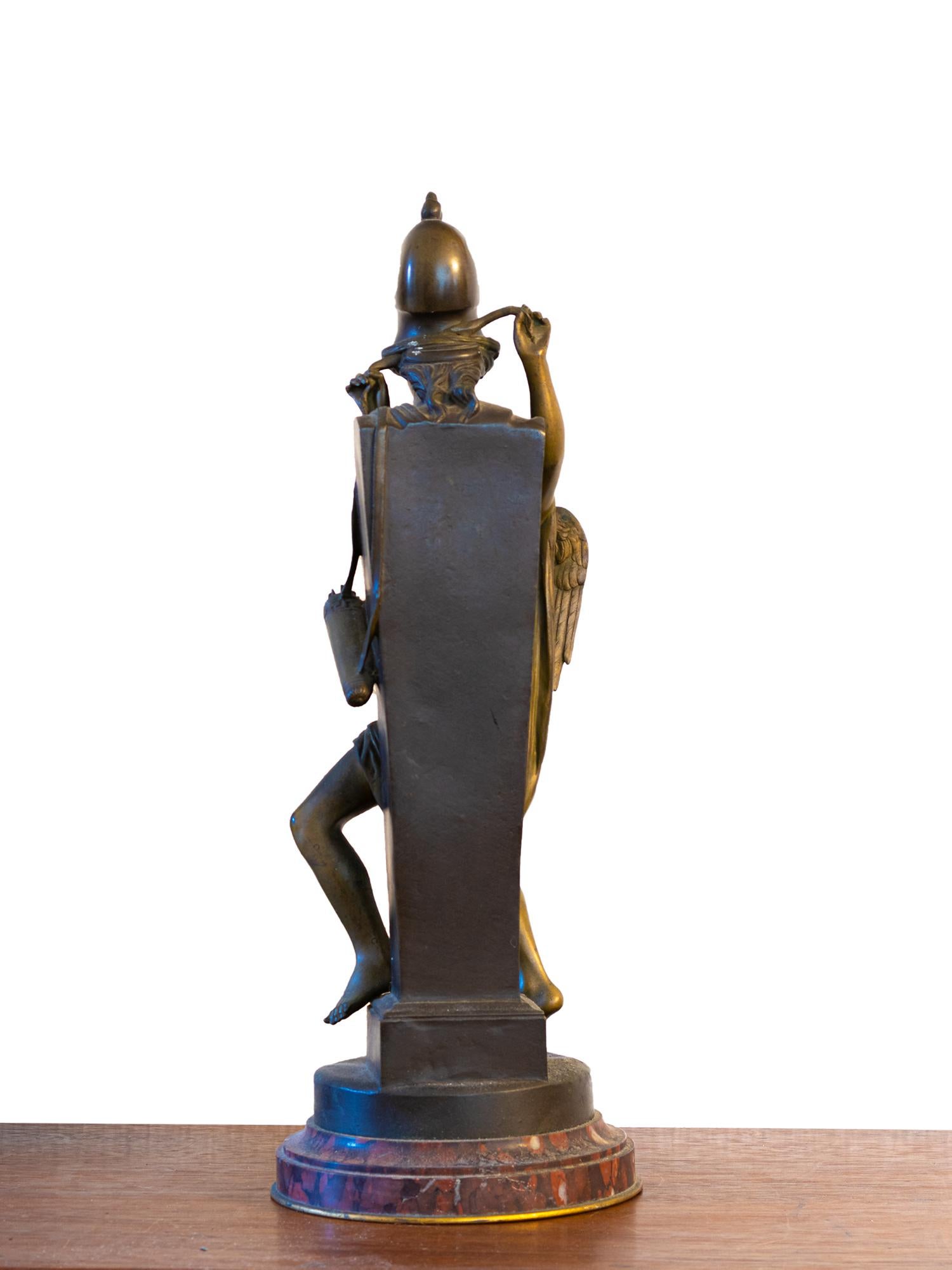 Metal Amour Captif Bronze Statue By Félix Sanzel, 20th Century For Sale