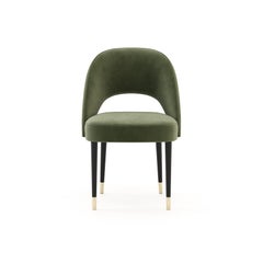 Contemporary upholstered dining chair by Laskasas (made to order)