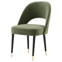 Contemporary upholstered dining chair by Laskasas (made to order) 