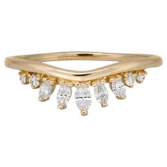 Amour Halo Wedding Ring in 14K Gold & Diamonds by Anastassia Sel Jewelry