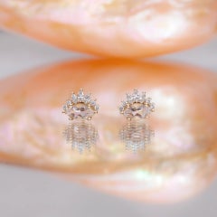 Orecchini Amour con Morganite e diamanti in oro 14K di Anastassia Sel Jewelry