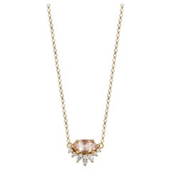Collier Amour Morgane et Diamants en or 14K par Anastassia Sel Jewelry
