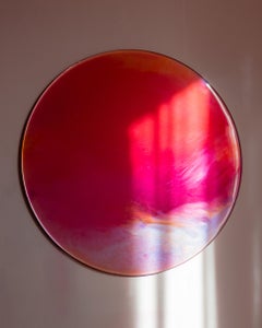Amour Wall Decoration by Courtney Kinnare, Pink Multicolored Mirror