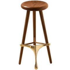 Amparo Freijó und Bronze Hocker von Alva Design