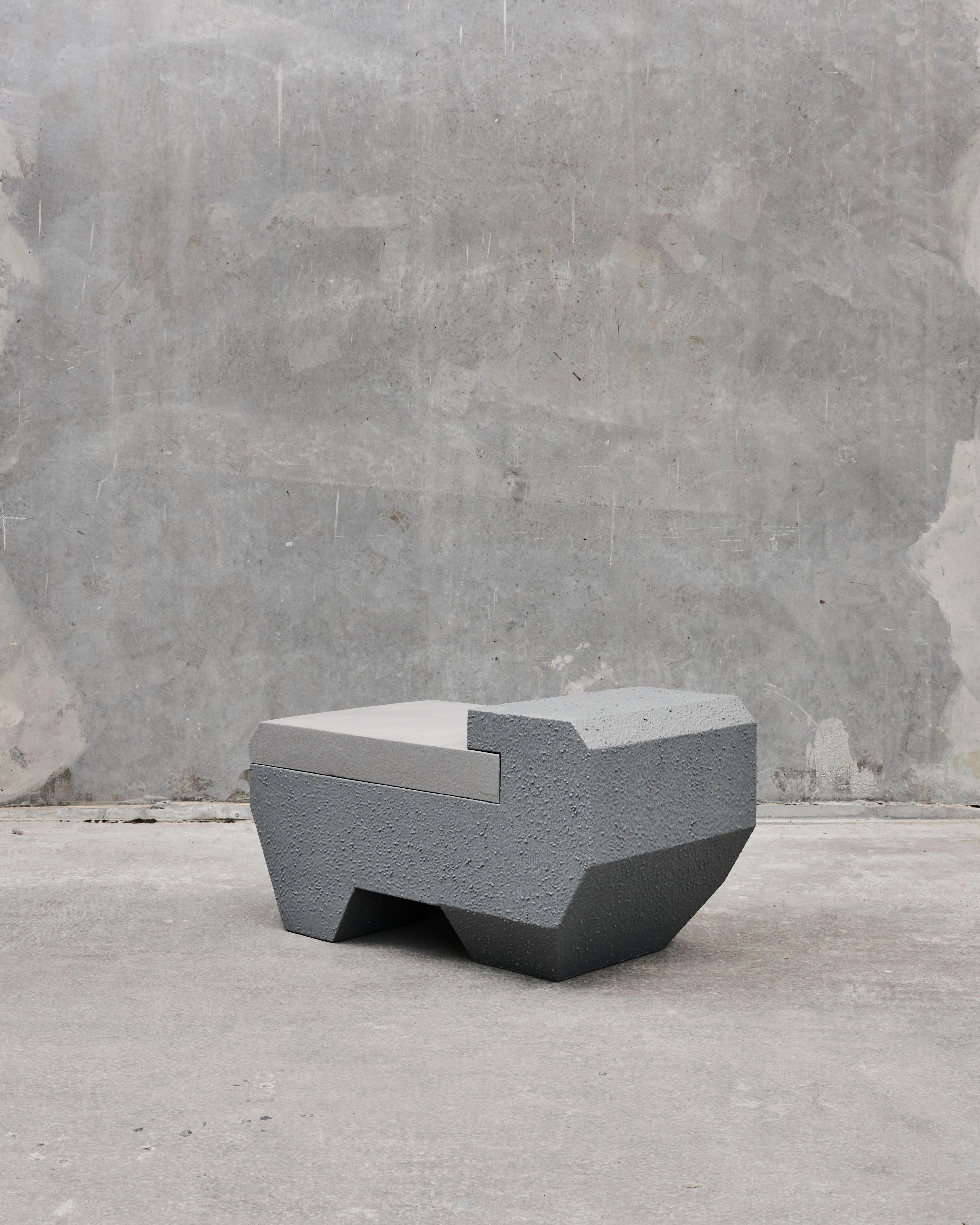 Danois Pouf amphibie d'intérieur et d'ext�érieur en peinture bleu clair par Jacob Egeberg en vente